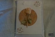 rose with gold flower embossing